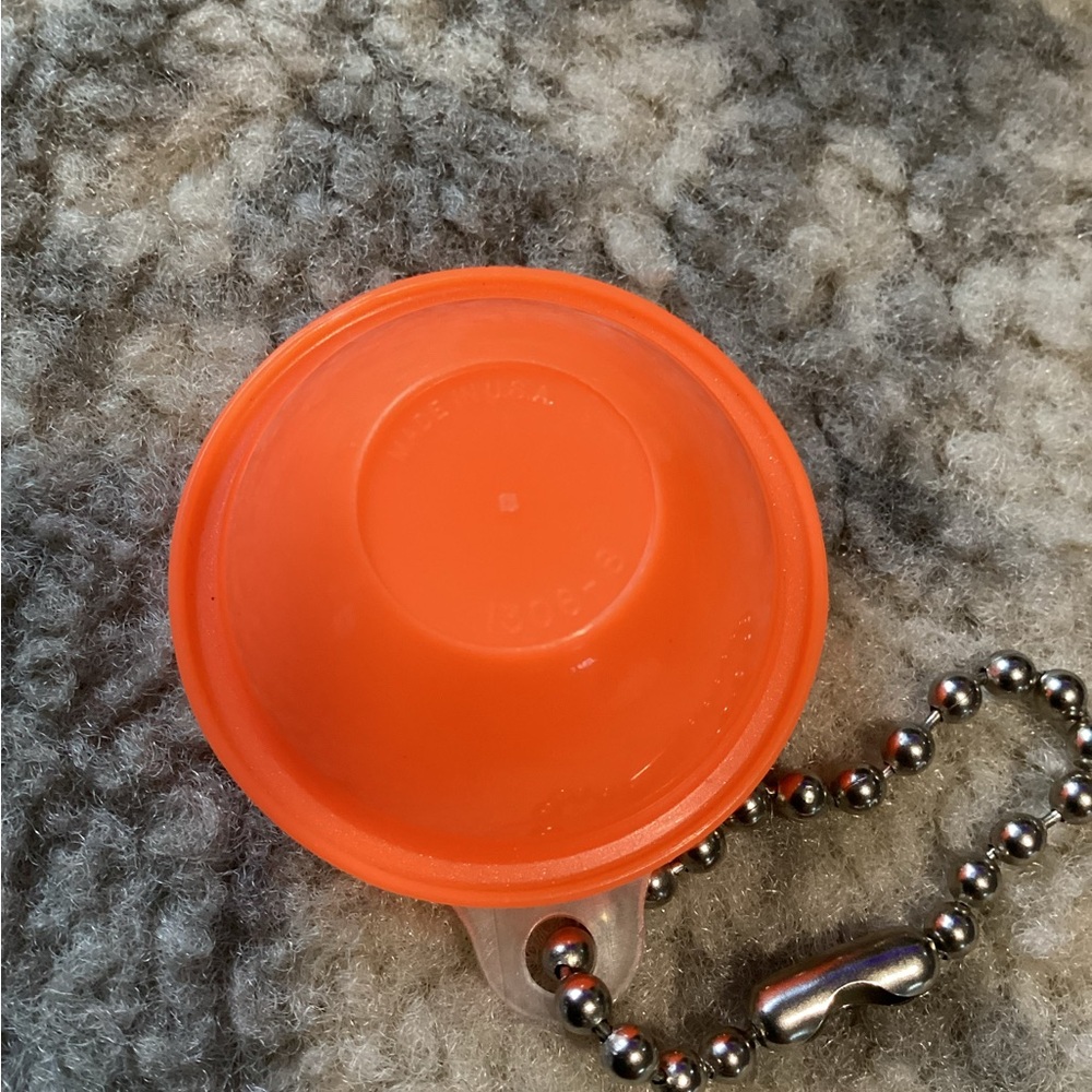 Vintage Tupperware Keychain Orange Bowl with Lid - Picture 4 of 4